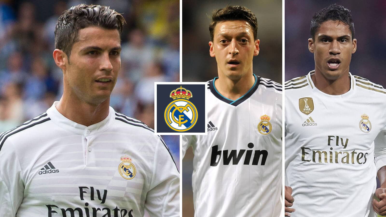Cristiano Ronaldo, Mesut Ozil & Raphael Varane at Real Madrid