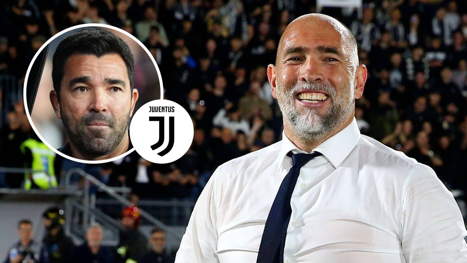 Barcelona chief Deco and Juventus boss Igor Tudor