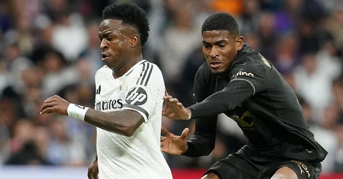 Vinicius Junior and Cristhian Mosquera