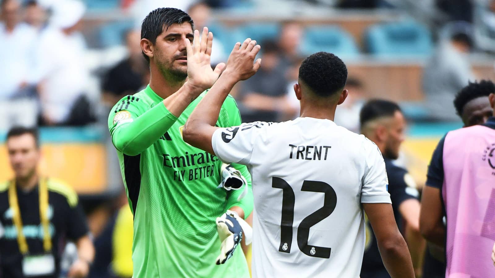 Real Madrid stars Trent Alexander-Arnold and Thibaut Courtois