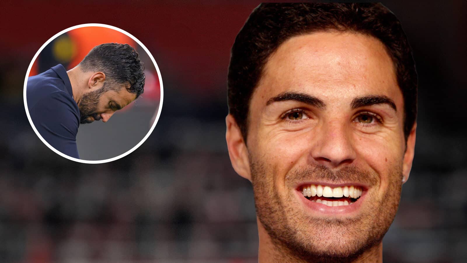 Manchester United manager Ruben Amorim and Arsenla boss Mikel Arteta, both of whom want Sporting CP striker Viktor Gyokeres - copyright TEAMtalk