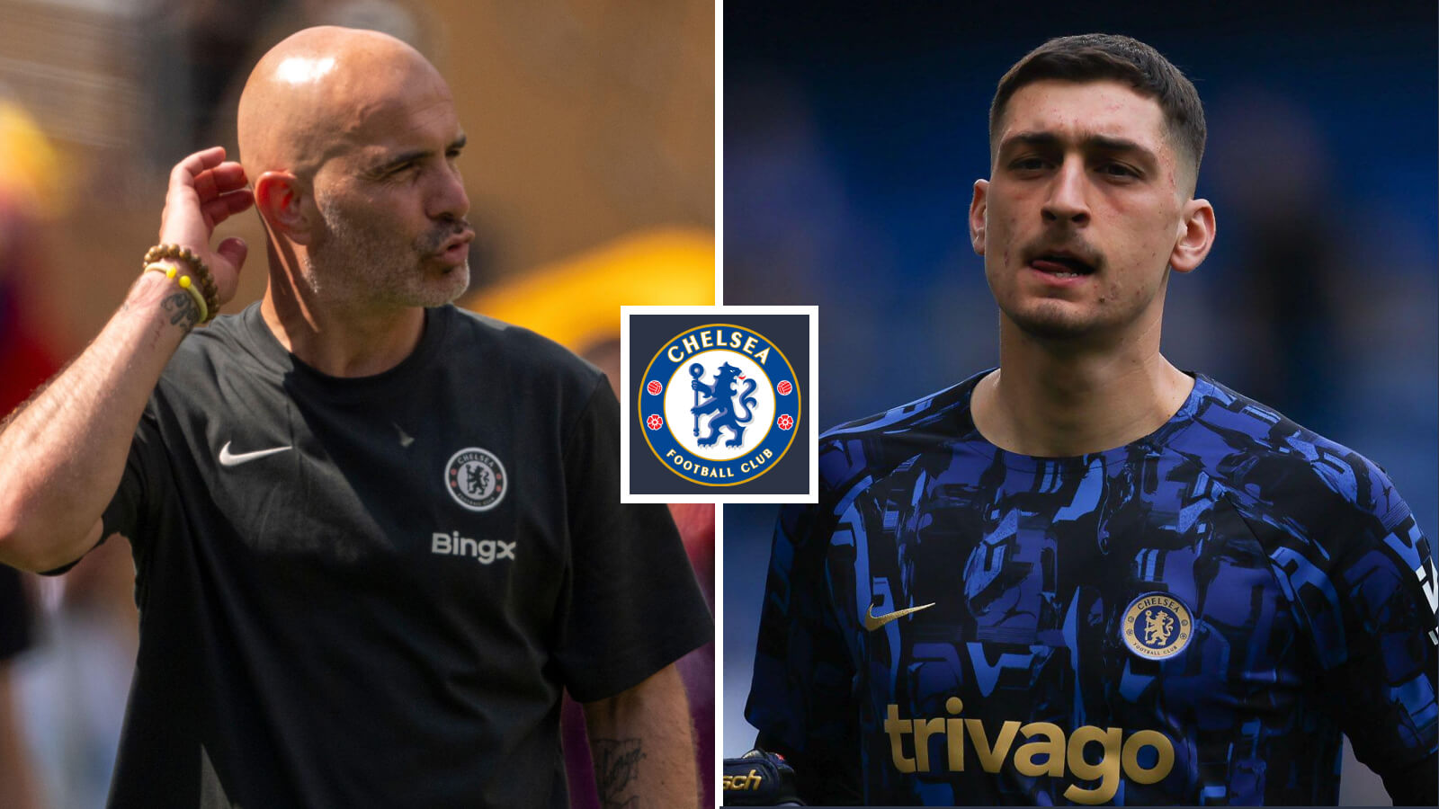 Enzo Maresca and Djordje Petrovic, Chelsea