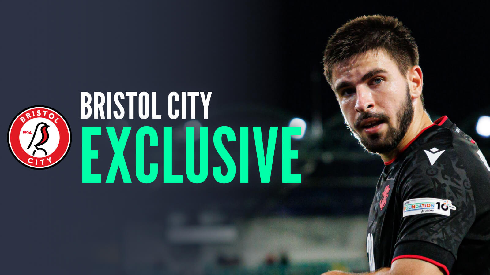 Giorgi Abuashvili, with caption: Bristol City exclusive