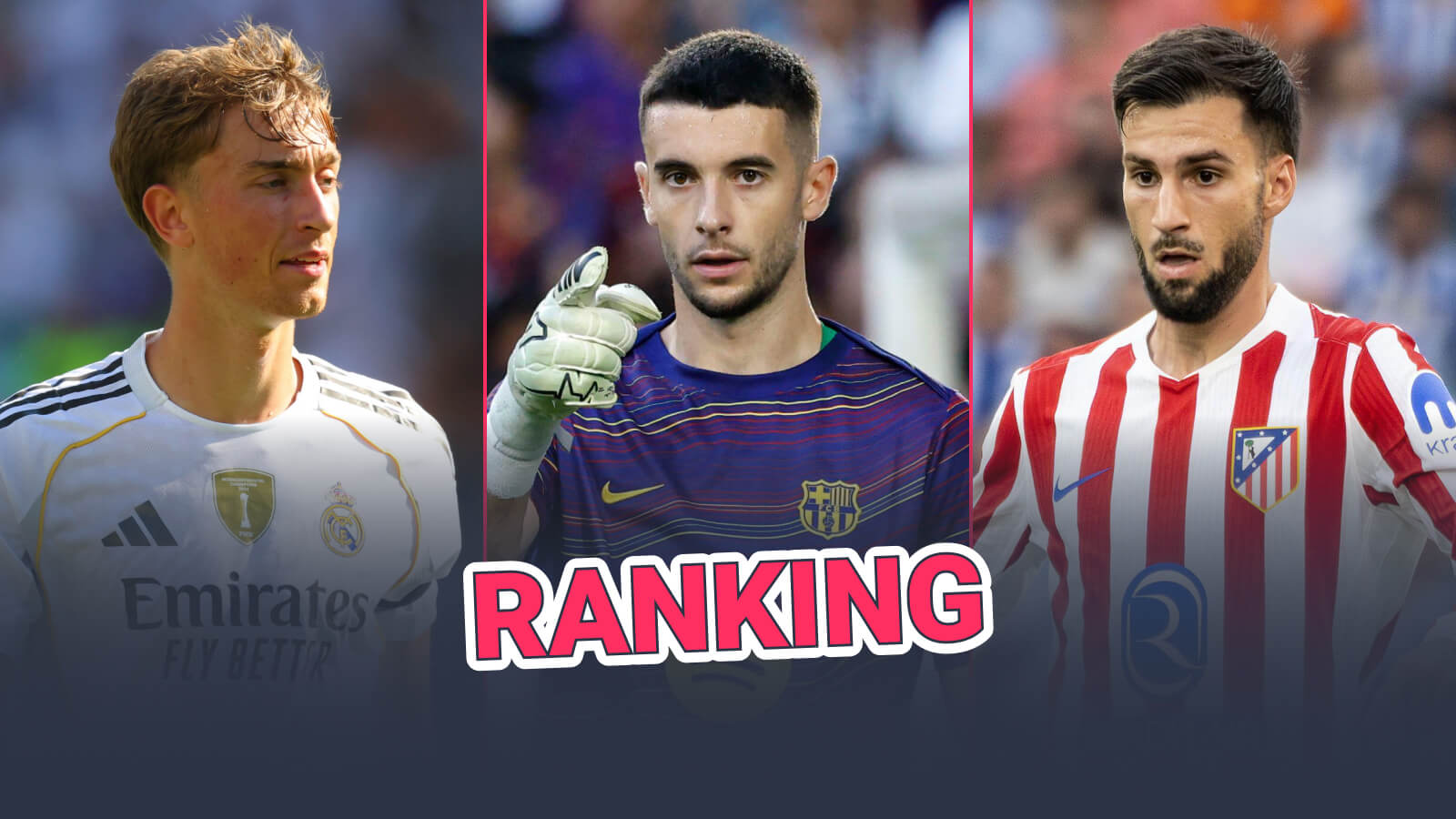 Dean Huijsen at Real Madrid, Joan Garcia at Barcelona and Alex Baena at Atletico Madrid