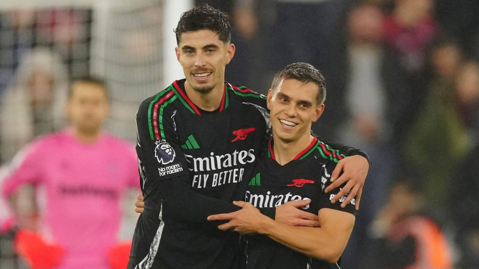 Arsenal forwards Kai Havertz and Leandro Trossard