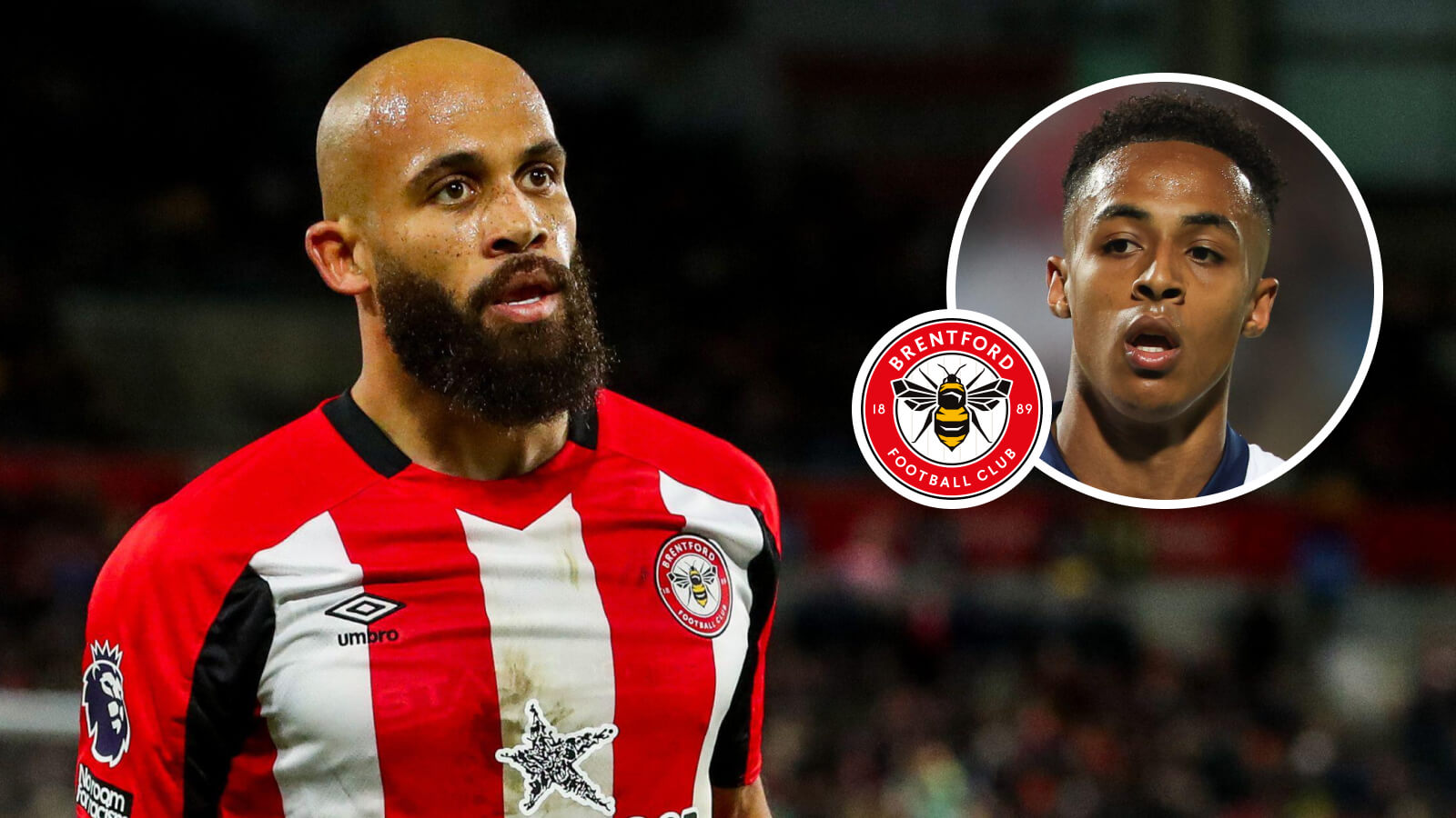 Bryan Mbeumo and Omari Hutchinson, Brentford
