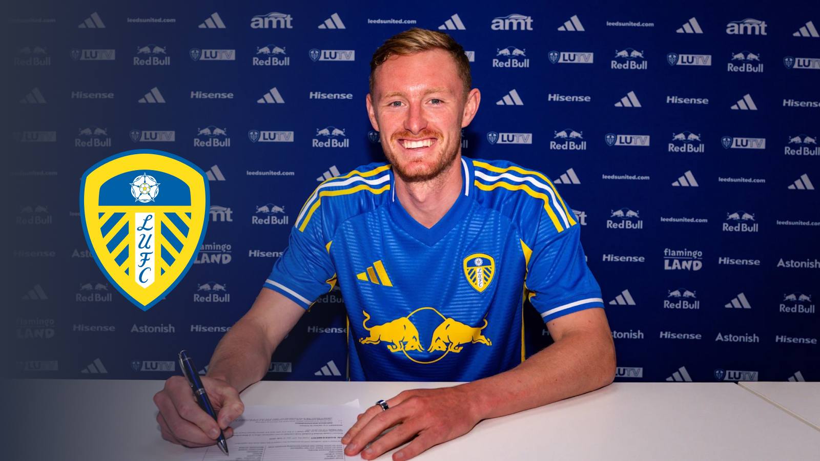 Leeds United announce the signing of Sean Longstaff