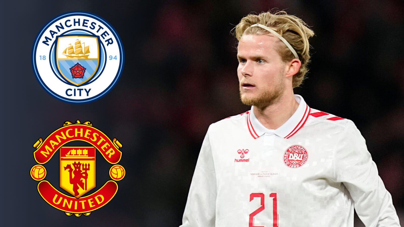 Man City and Man Utd target Morten Hjulmand
