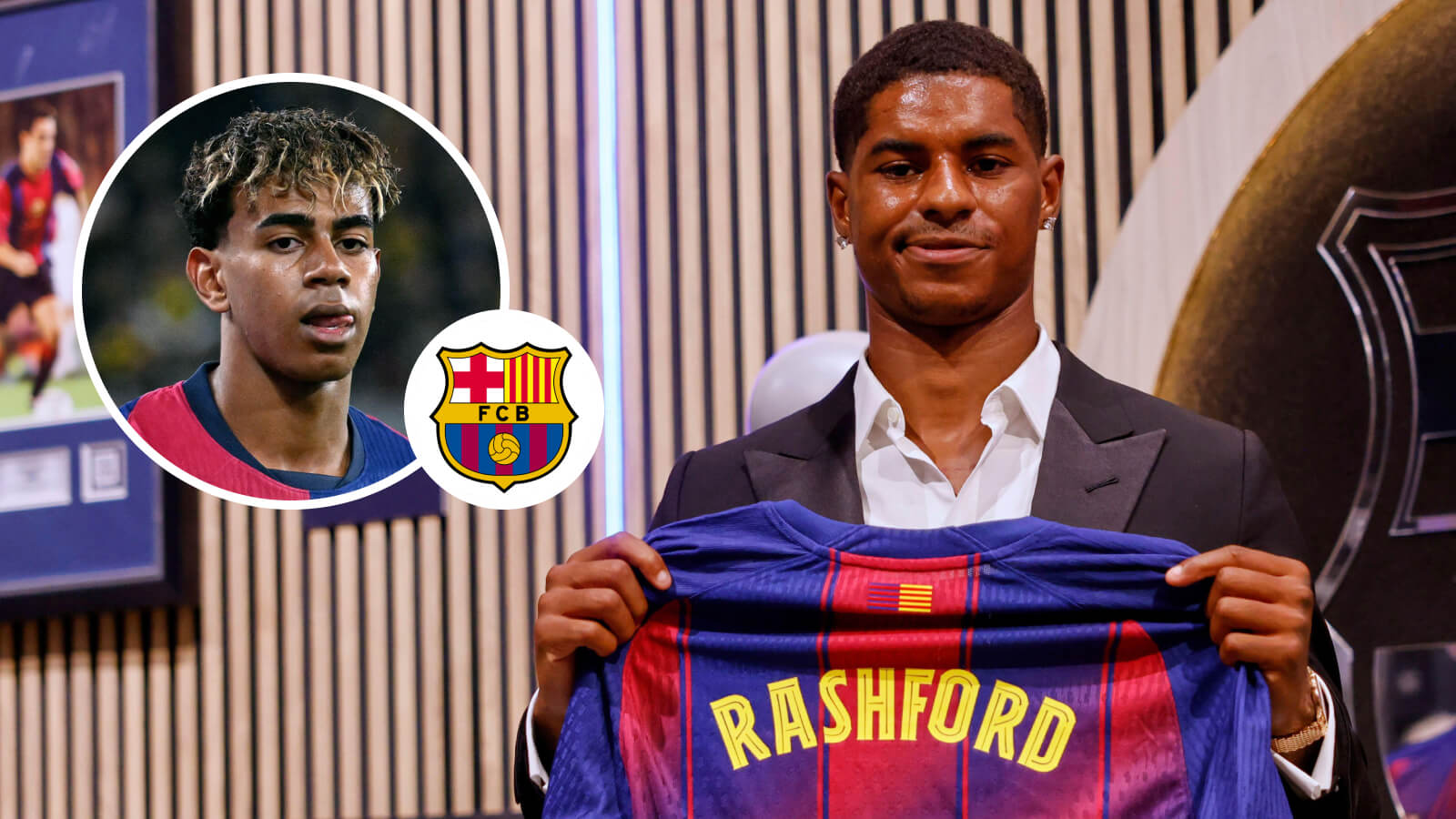 Lamine Yamal and Marcus Rashford, Barcelona