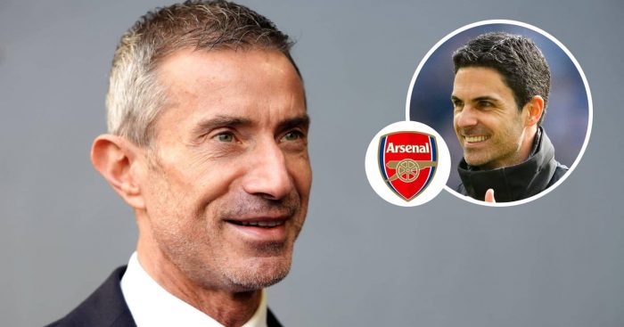 Andrea Berta, Arsenal badge, Mikel Arteta - copyright TEAMtalk