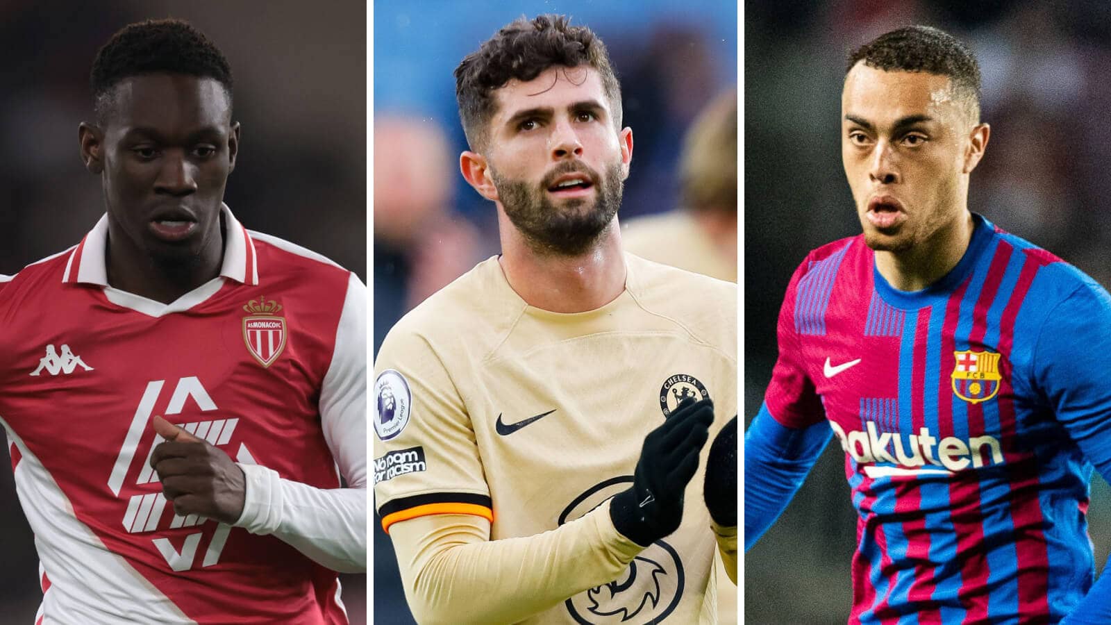Folarin Balogun, Christian Pulisic and Sergino Dest