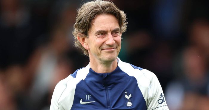 Tottenham manager Thomas Frank - copyright TEAMtalk