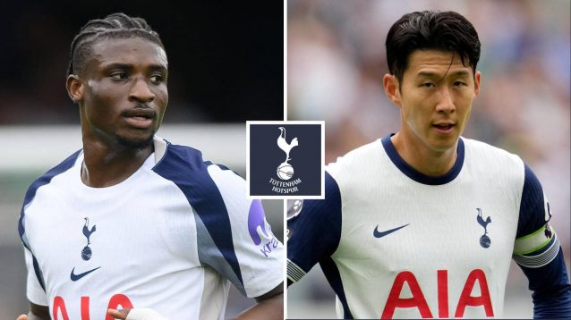 Mohammed Kudus, Son Heung-min and the Tottenham badge