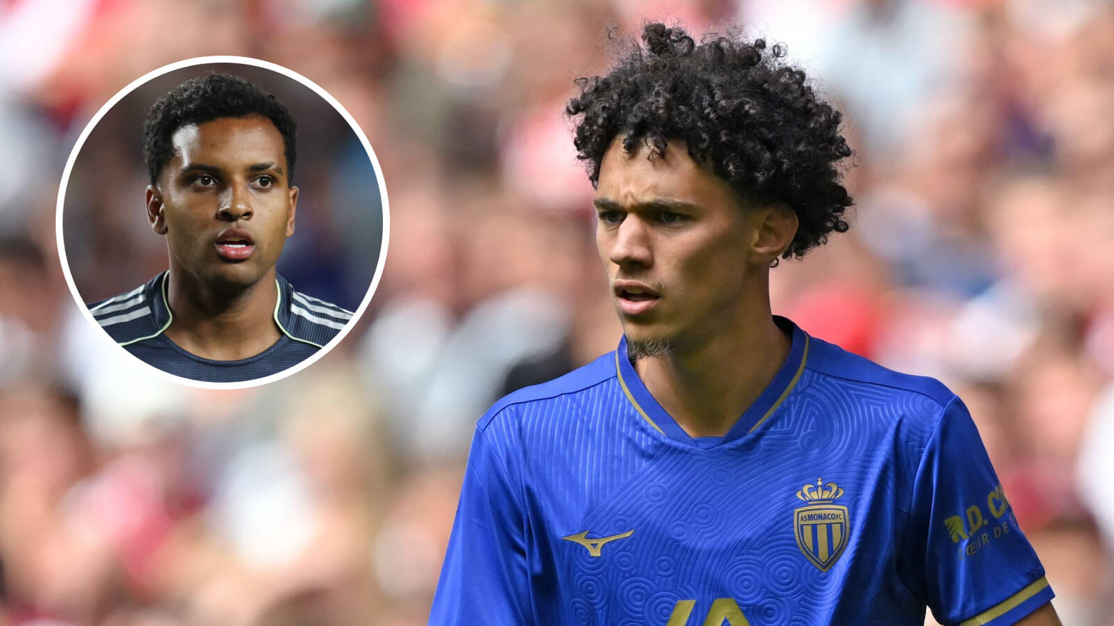 Monaco winger Maghnes Akliouche, Real Madrid winger Rodrygo
