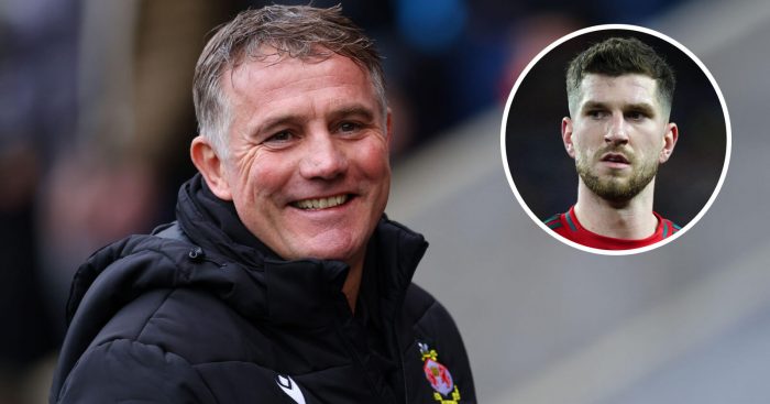Phil Parkinson and Chris Mepham, Wrexham