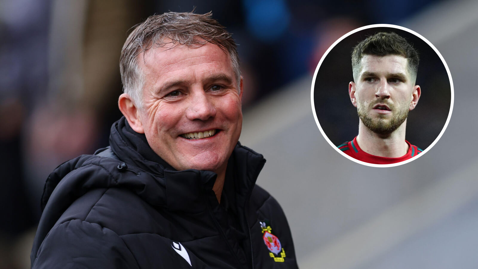 Phil Parkinson and Chris Mepham, Wrexham