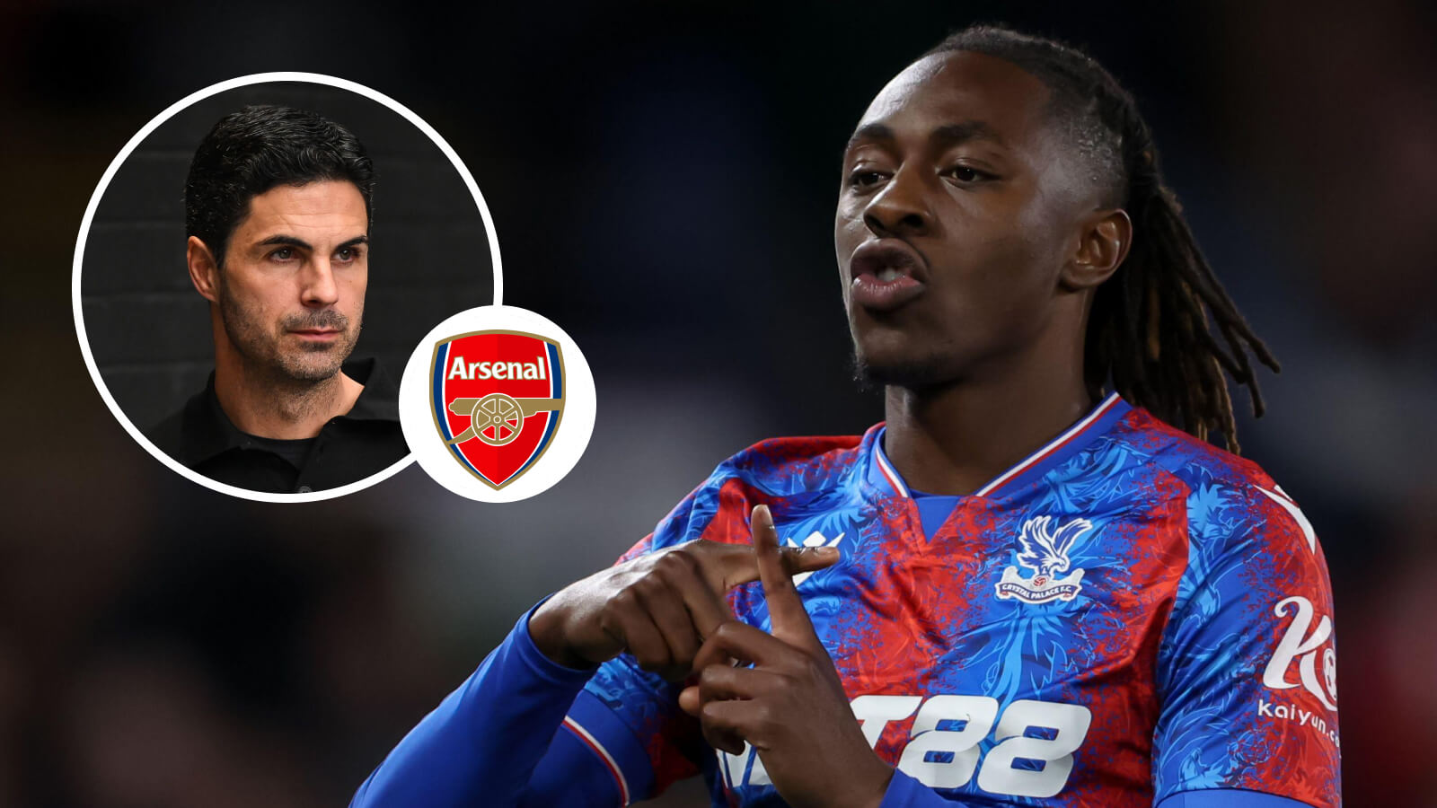 Mikel Arteta and Eberechi Eze, Arsenal