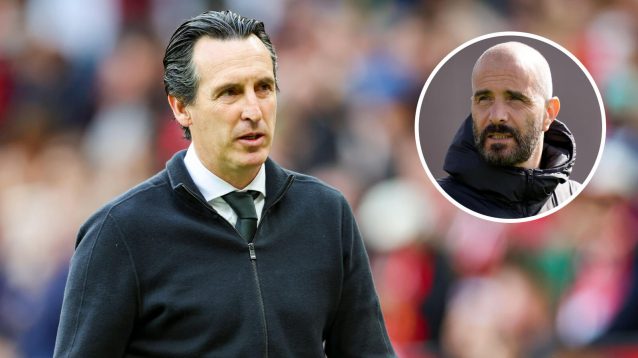 Aston Villa boss Unai Emery and Chelsea head coach Enzo Maresca