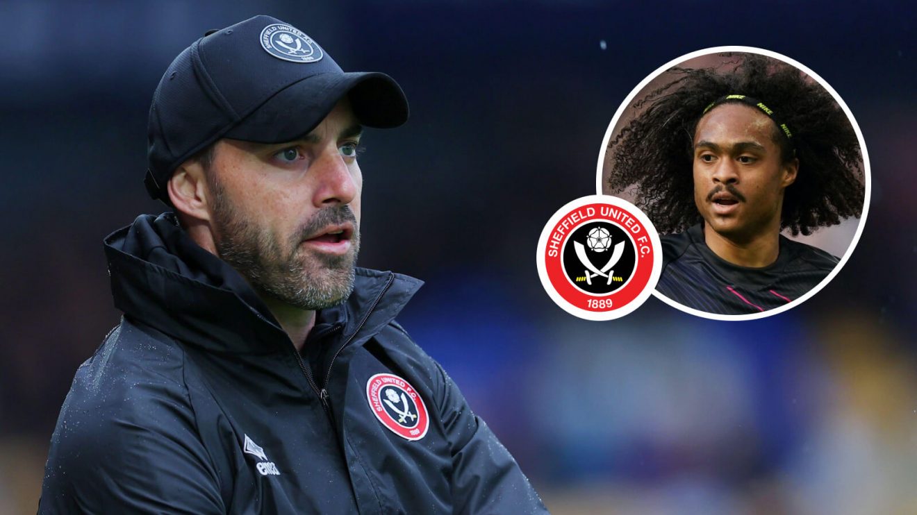 Sheffield United boss Ruben Selles and Tahith Chong