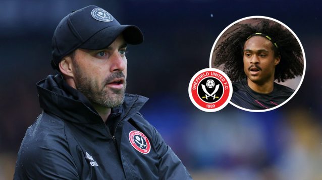Sheffield United boss Ruben Selles and Tahith Chong