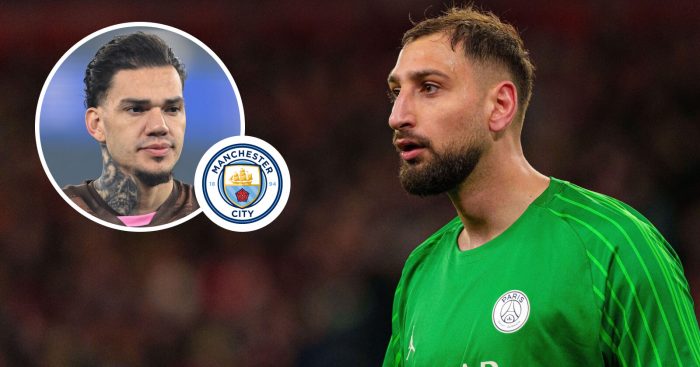 Ederson and Gianluigi Donnarumma, Man City