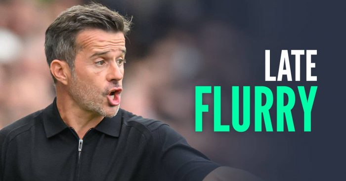 Fulham manager Marco Silva, with caption: Late flurry