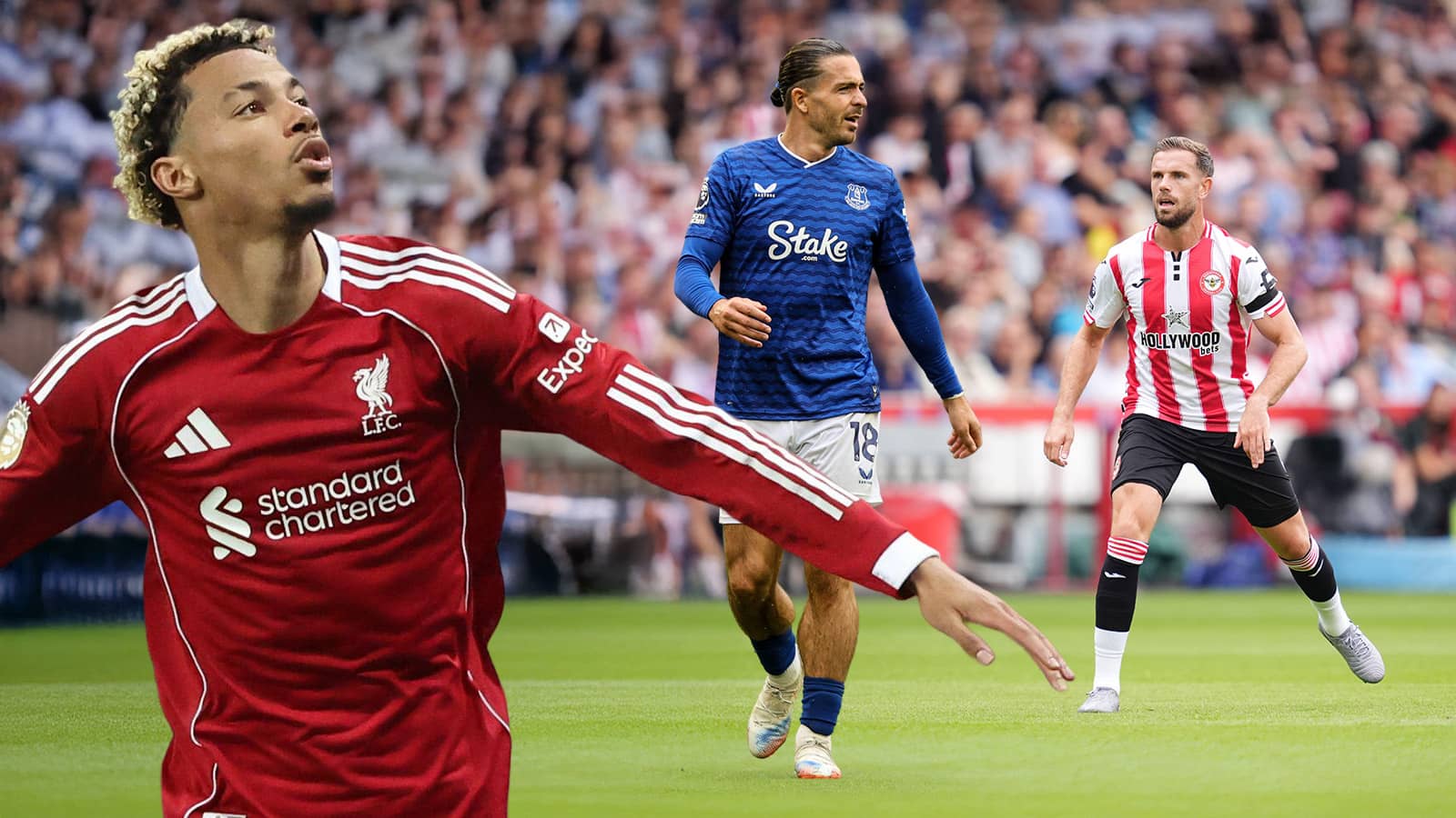 Hugo Ekitike, Jack Grealish and Jordan Henderson