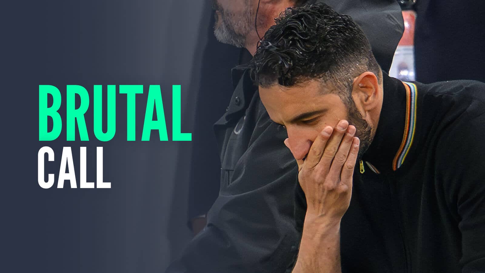 Manchester United manager Ruben Amorim, with caption: Brutal call
