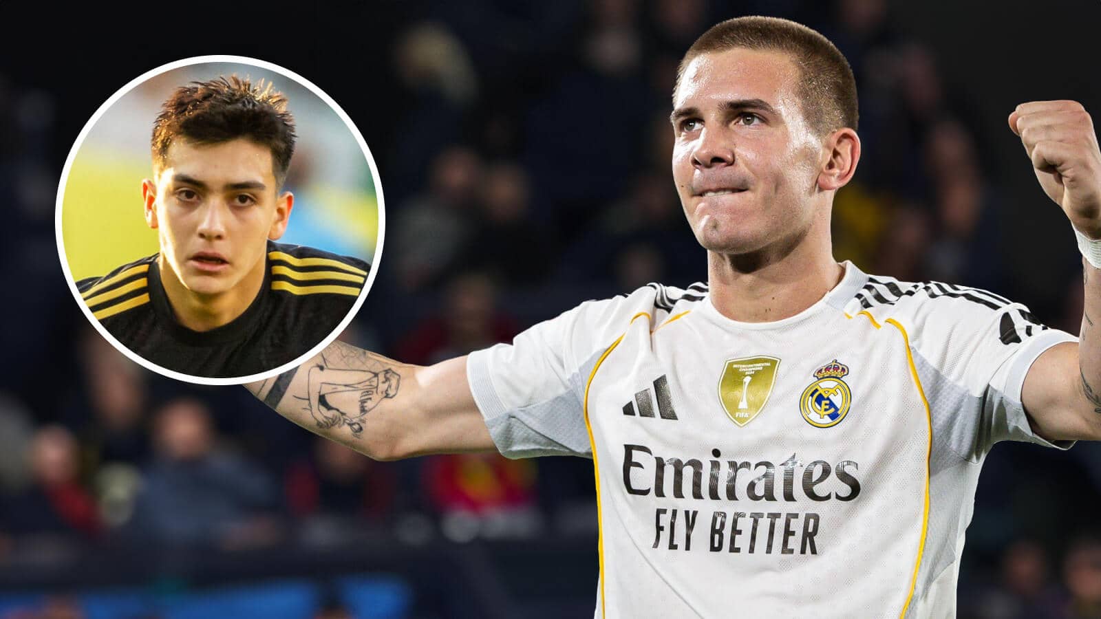 Liverpool target Gilberto Mora and Real Madrid winger Franco Mastantuono - copyright TEAMtalk