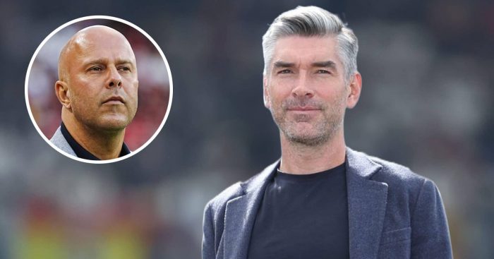 Liverpool manager Arne Slot and sporting director Richard Hughes - copyright TEAMtalk