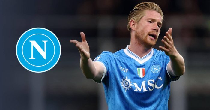 Kevin De Bruyne Napoli with badge