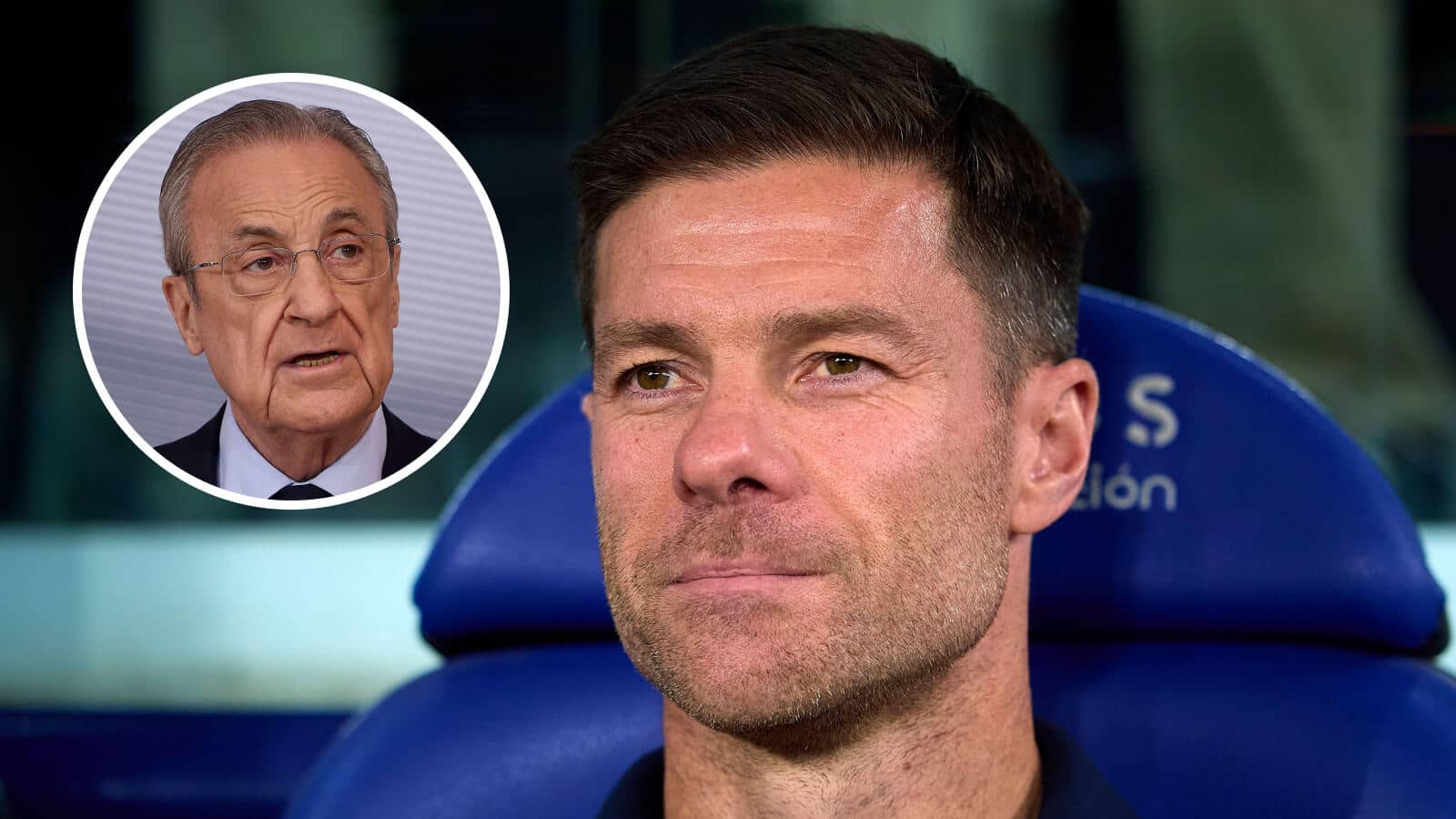 Real Madrid president Florentino Perez and manager Xabi Alonso - copyright TEAMtalk