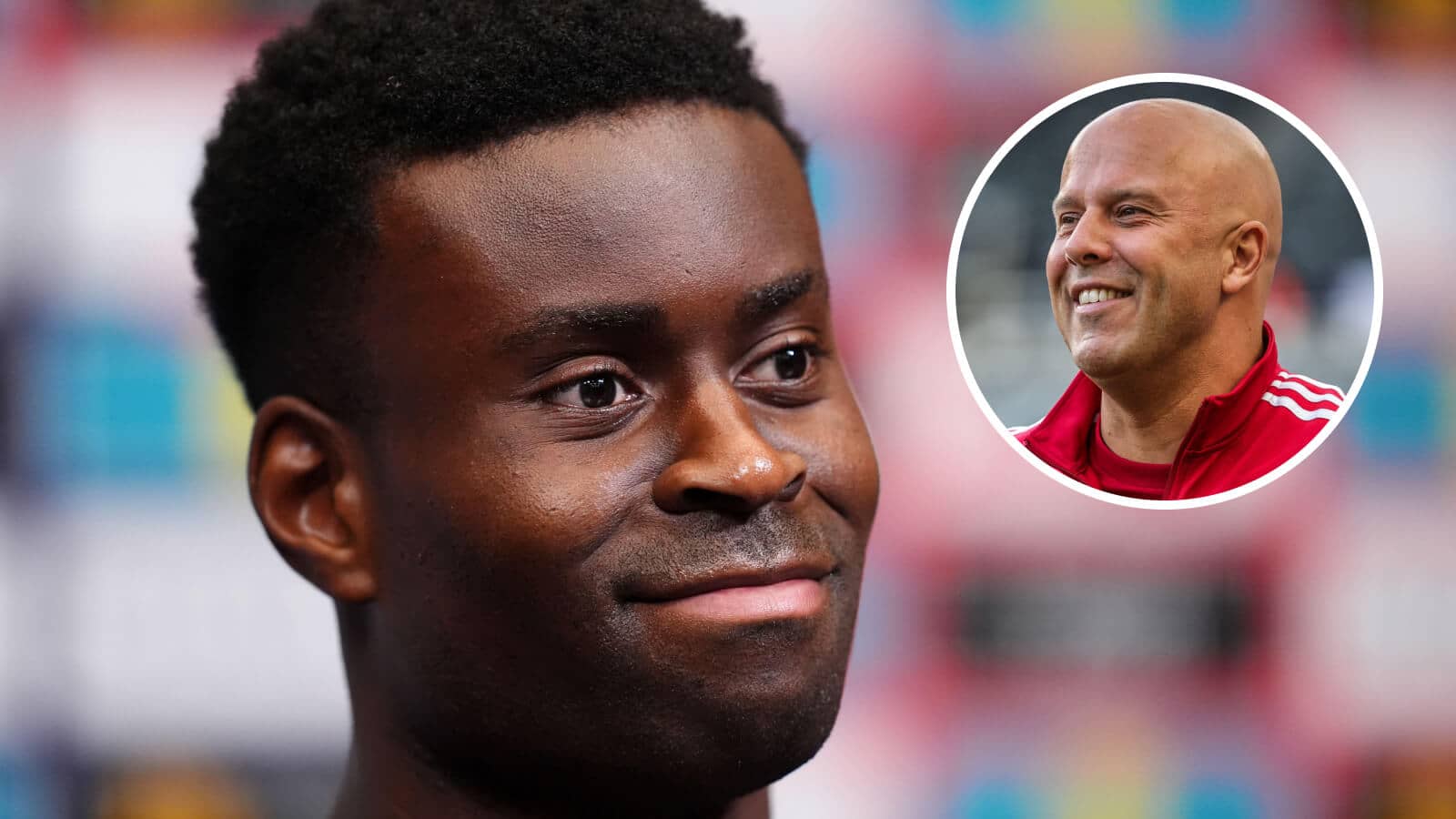 Crystal Palace defender Real Madrid target Marc Guehi and Liverpool manager Arne Slot - copyright TEAMtalk