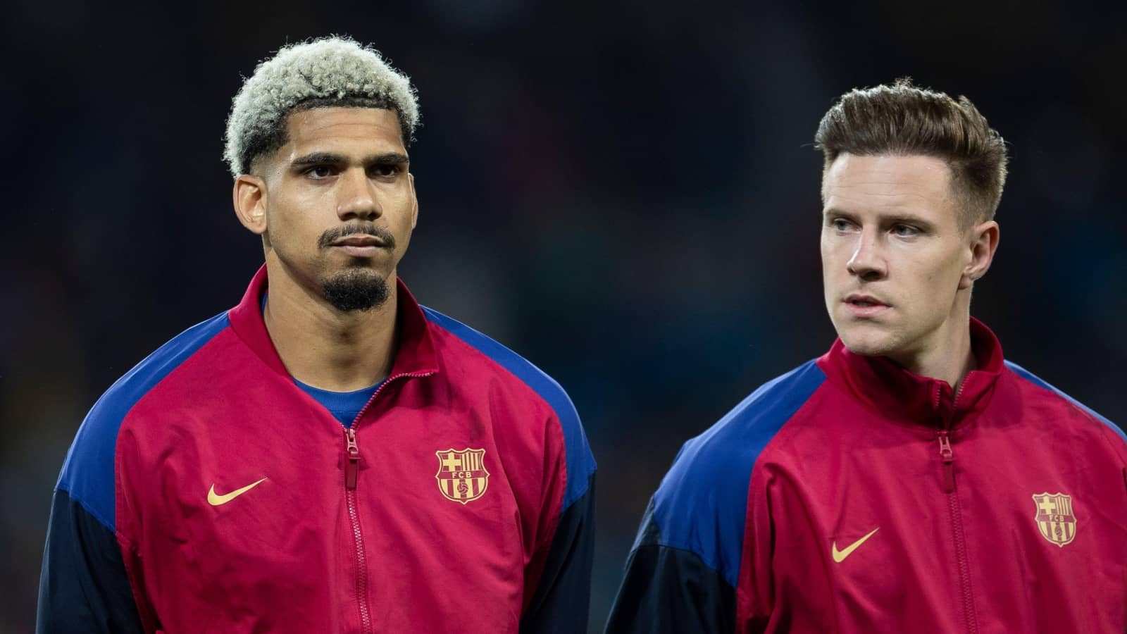 Barcelona pair Ronald Araujo and Marc-Andre ter Stegen