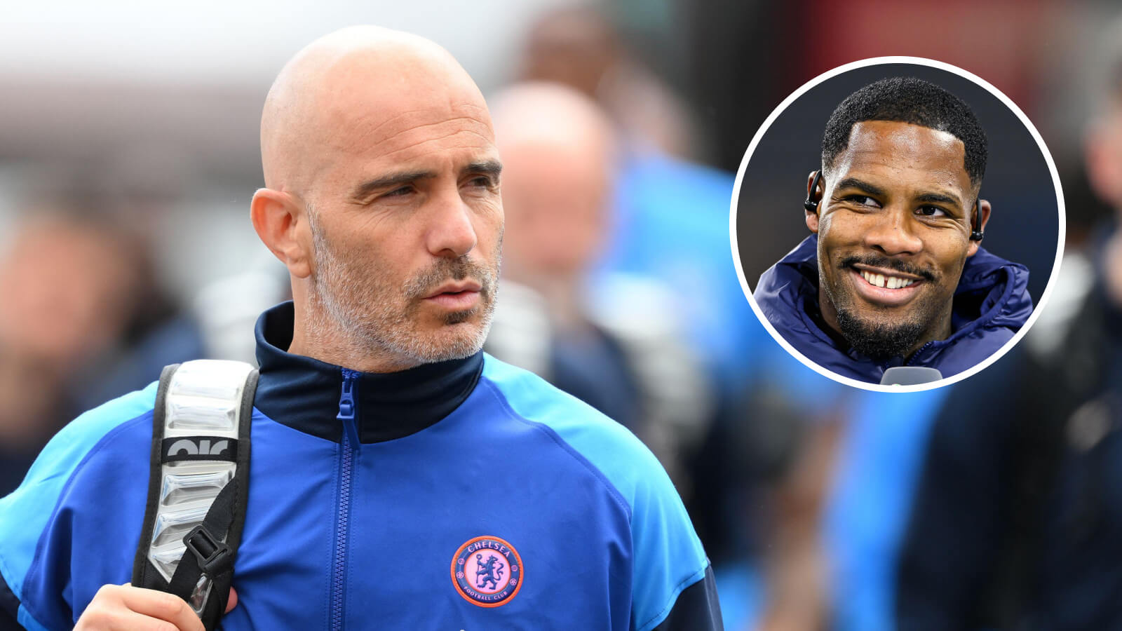 Chelsea boss Enzo Maresca and Mike Maignan
