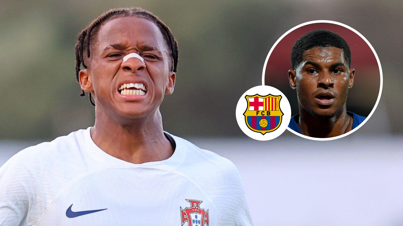 Cardoso Varela and Marcus Rashford, Barcelona