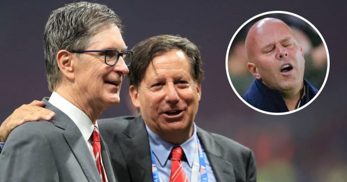 Liverpool trio John W Henry, Tom Werner and Arne Slot - copyright TEAMtalk