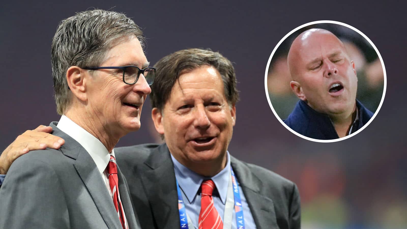 Liverpool trio John W Henry, Tom Werner and Arne Slot - copyright TEAMtalk