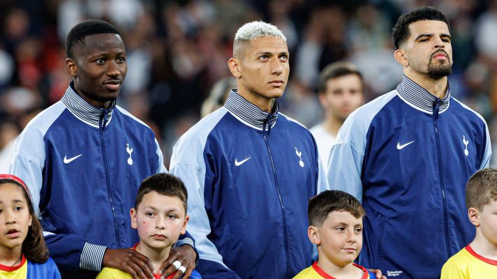 Pape Matar Sarr, Richarlison, Dominic Solanke, Tottenham