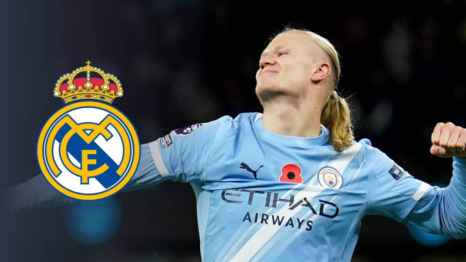Manchester City striker Erling Haaland has been linked with a move to Real Madrid