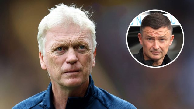 Everton manager David Moyes and Preston North End boss Paul Heckingbottom