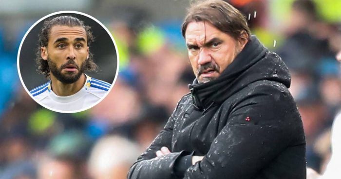Leeds United manager Daniel Farke and striker Dominic Calvert-Lewin
