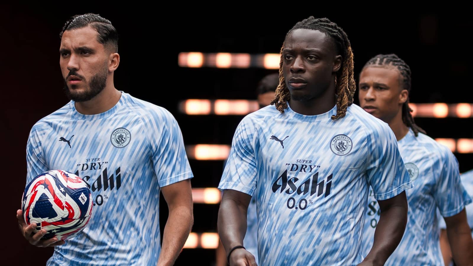 Man City duo Rayan Cherki and Jeremy Doku