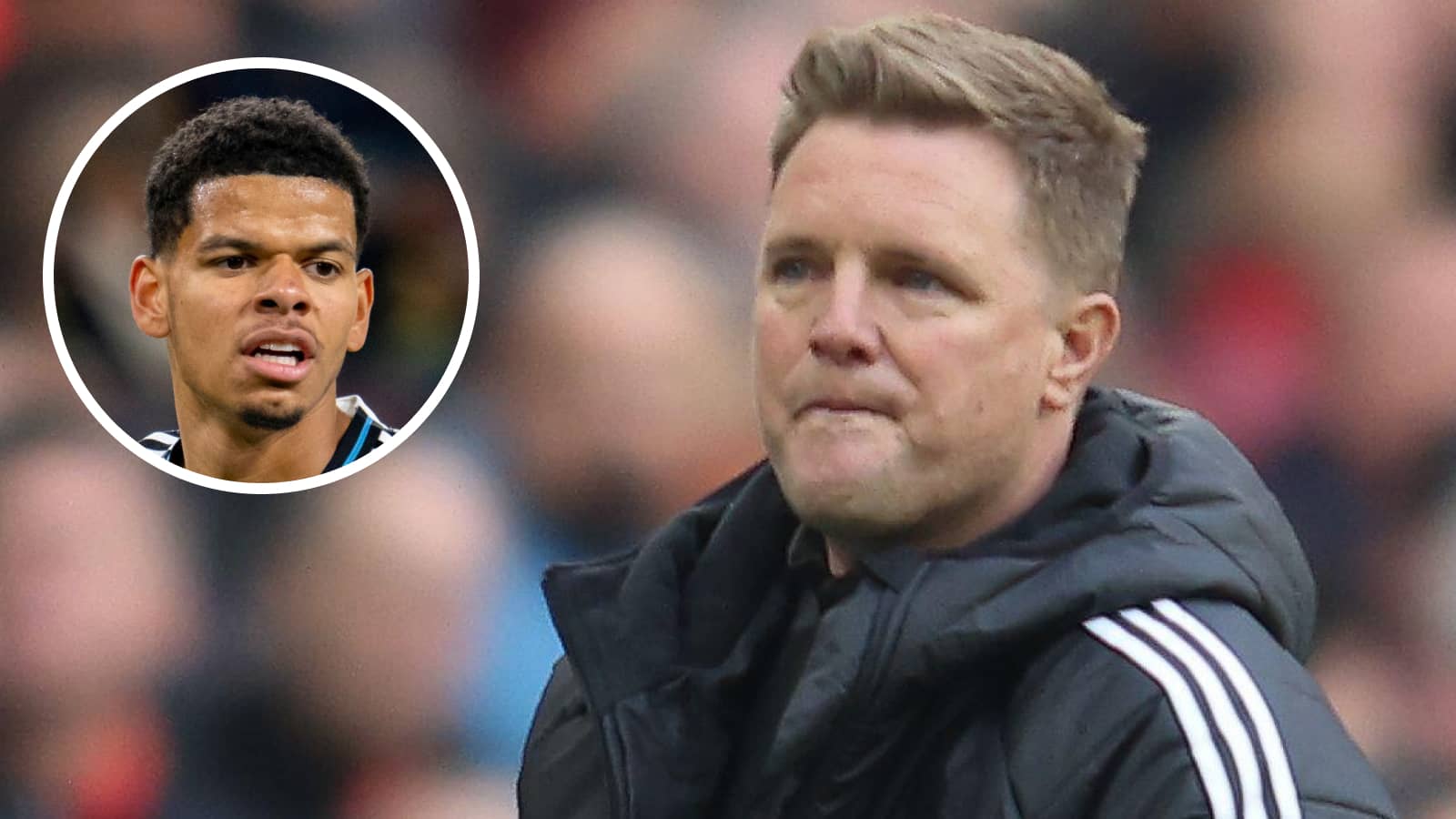 Eddie Howe and Newcastle star William Osula