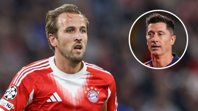 Harry Kane and Robert Lewandowski, Barcelona