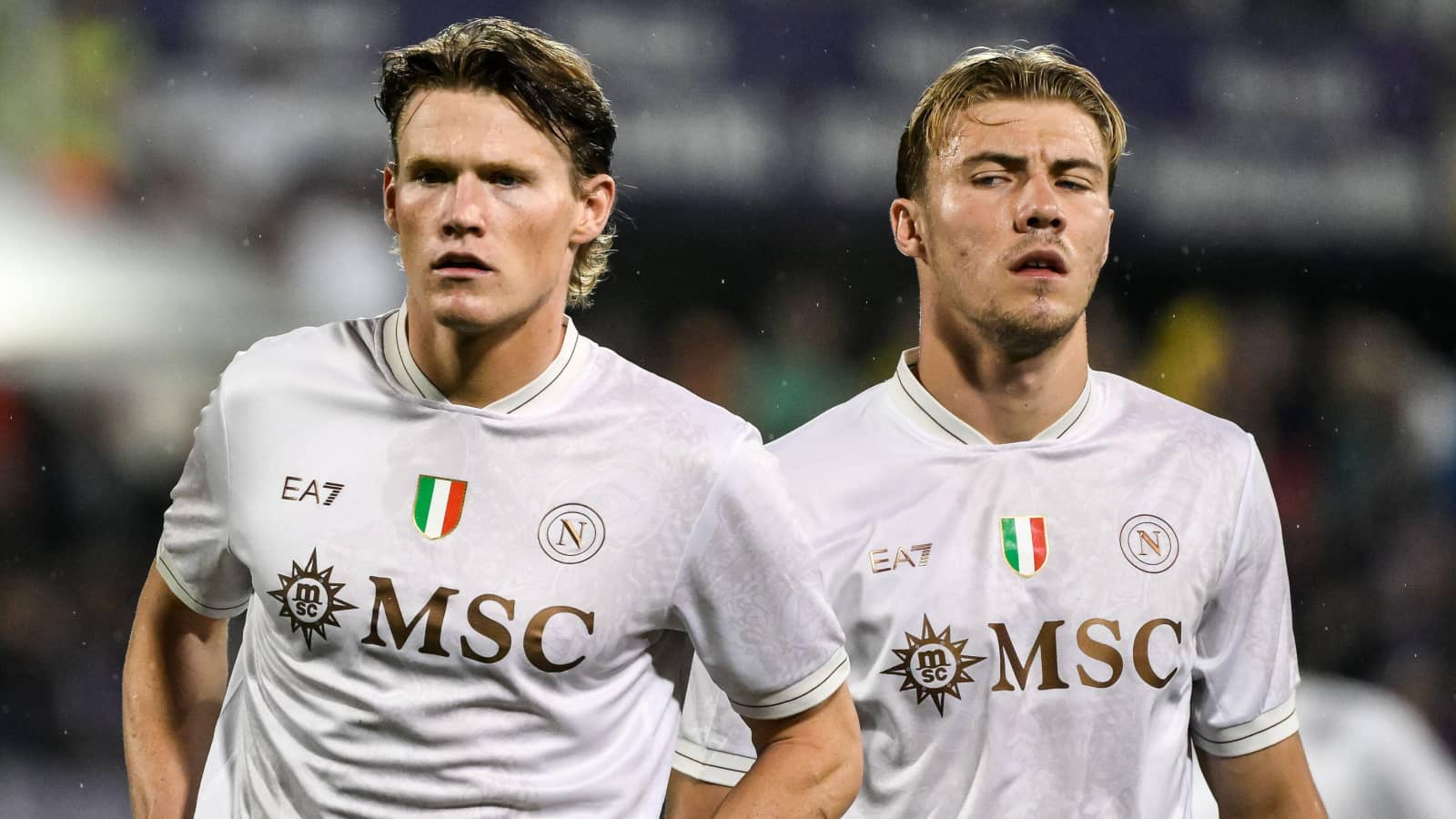 Napoli stars Scott McTominay and Rasmus Hojlund