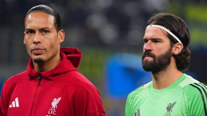 Liverpool duo Virgil van Dijk and Alisson - copyright TEAMtalk