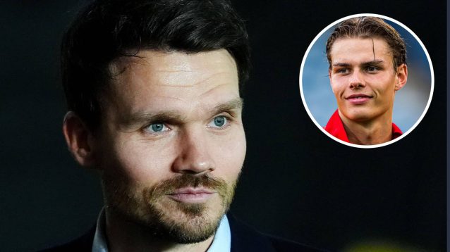 Rangers manager Danny Rohl and Tromsø midfielder Jens Hjertø-Dahl