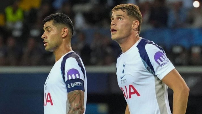 Tottenham centre-backs Cristian Romero and Micky Van de Ven