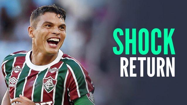 Former Chelsea star Thiago Silva, with caption: Shock return